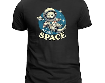 Otter Space T-Shirt: Funny Astronaut Otter, Sci-Fi Gift