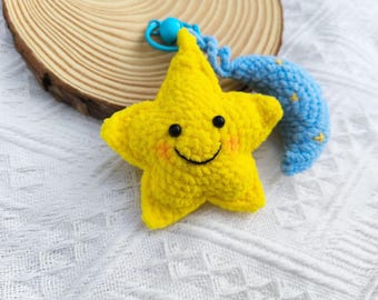 Crochet Star & Moon Pattern: Beginner-Friendly Tutorial (US Terms) (PDF Pattern)