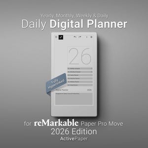Cyfrowy planer dzienny dla Remarkable Paper Pro Move