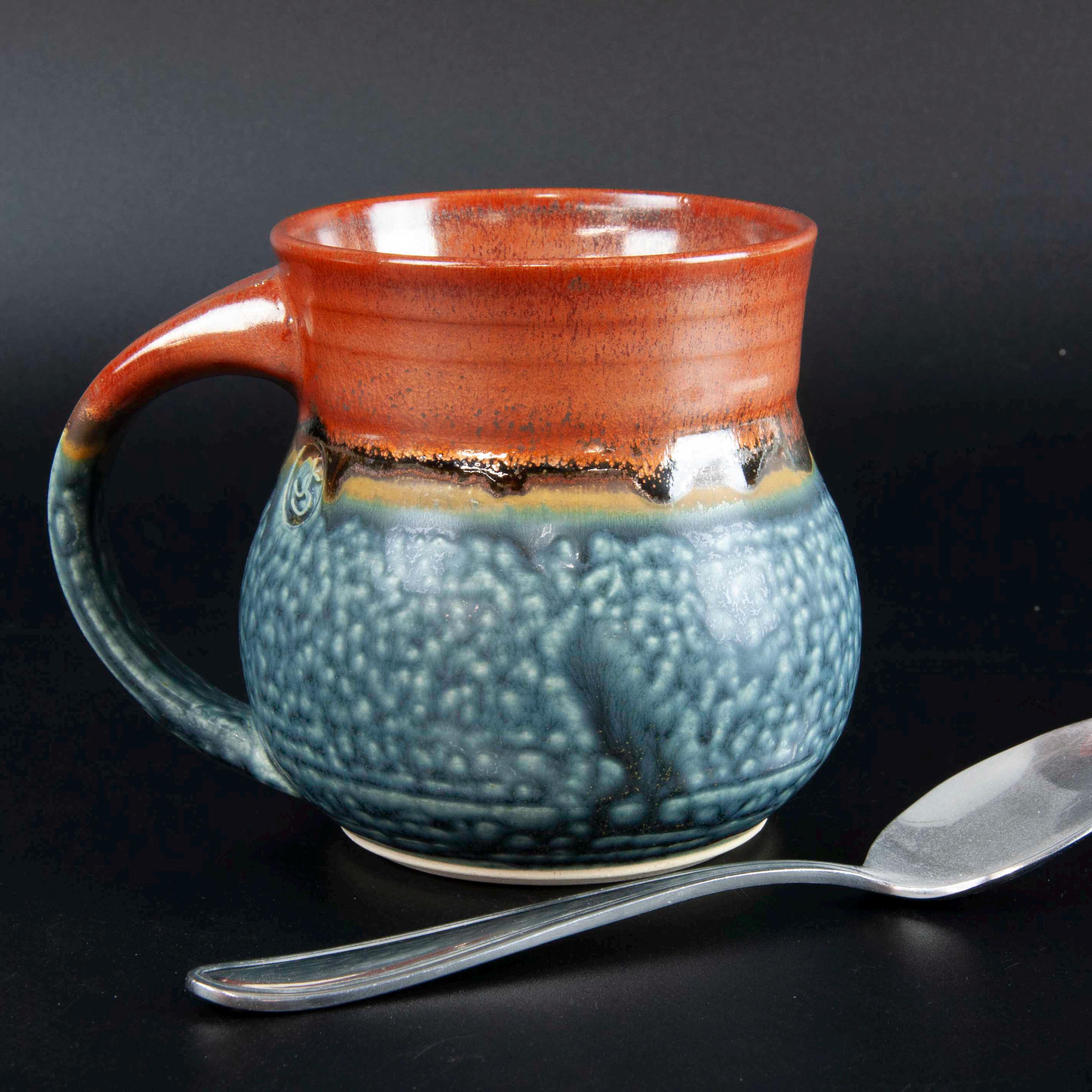 ペルー ヴィンテージ オレンジ色の鳥デザインティーポット ペルー ヴィンテージ オレンジ色の鳥デザインティーポット