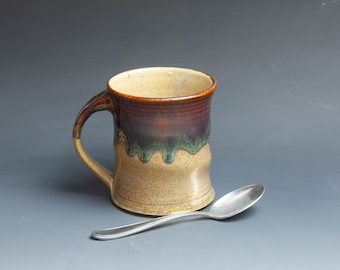 Pottery mug ceramic coffee mug stoneware tea cup approx. 15 oz 7586