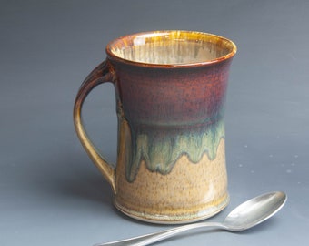 Pottery mug ceramic coffee mug stoneware tea cup approx 18 oz 7685