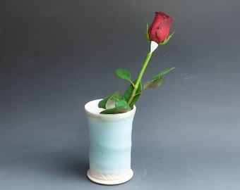 30% Discount - Handmade pottery Bud Vase Ceramic tumbler 7607