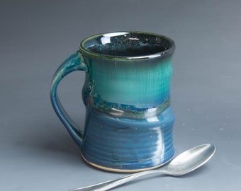 Pottery mug ceramic coffee mug stoneware tea cup approx.18 oz 7701