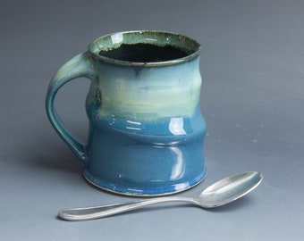 Pottery mug ceramic coffee mug stoneware tea cup 16 oz 7694