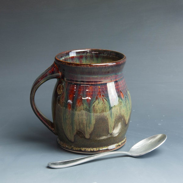 Pottery mug ceramic coffee or tea mug, Pottery beer mug approx. 20 oz. 7729