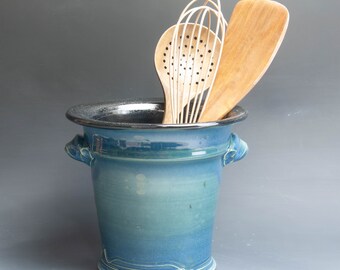 20% Discount - Pottery kitchen utensil holder ceramic kitchen spoon jar 7730