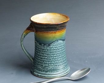 Pottery mug ceramic coffee mug pottery coffee mug approx. 15 oz 7825