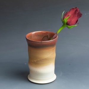 30% Discount - Handmade pottery Bud Vase Ceramic tumbler 7611