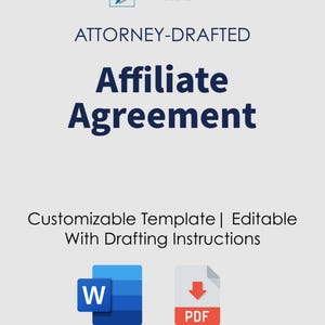Affiliate Agreement (UK) (with Drafting Tips and Instructions)