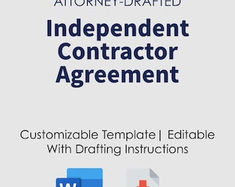 Independent Contractor Agreement (UK) (with Drafting Tips and Instructions)