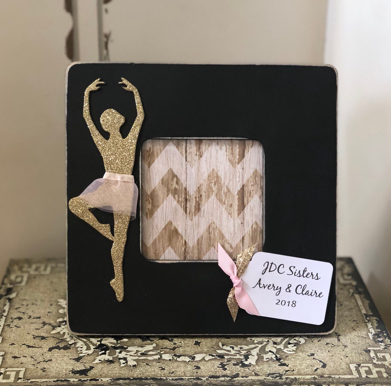 personalized dance frame, ballet frame, ballerina picture frame, i love dance frame, gift for dancer