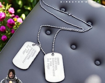 Collier pour chien Death Stranding pour homme et femme | Ras de cou à pendentif en métal inspiré du jeu | Cadeau de bijoux unique pour les joueurs