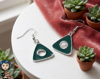 Boucles d'oreilles libellule coraline porte secrète inspirée de la pierre de addition, bijoux pétales irréguliers minimalistes, cadeau de fête gothique fantastique pour femme