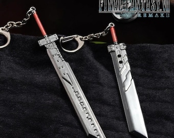 Porte-clés épée Buster Final Fantasy VII | Porte-clés en métal Cloud Strife