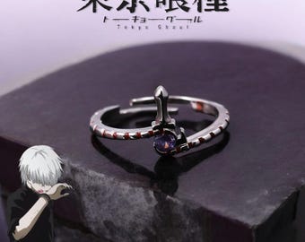 Tokyo-ring – Kaneki Kagune, justerbara anime-smycken