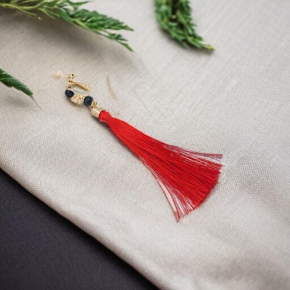 Vox Akuma Red Tassel Earrings | NIJISANJI EN Cosplay Jewelry - Etsy