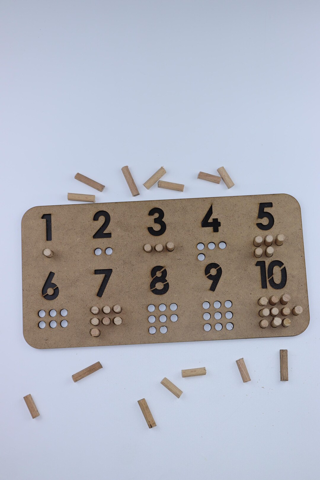 Number Board Math Wooden Educational Number Board – Montessori Math Learning Toy - Etsy