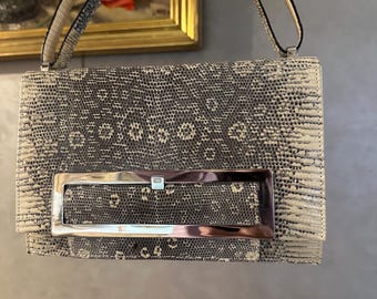 Vintage 1990s Escada Snakeskin Clutch like new