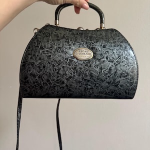 Vintage Versace Arcad Bag – Rare 1970s-80s Designer Handbag, Collectible Piece