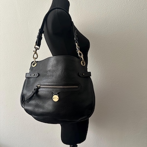 Mulberry Somerset Black Leather Hobo Bag-Authentic Medium Shoulder Tote-Slouchy & Stylish