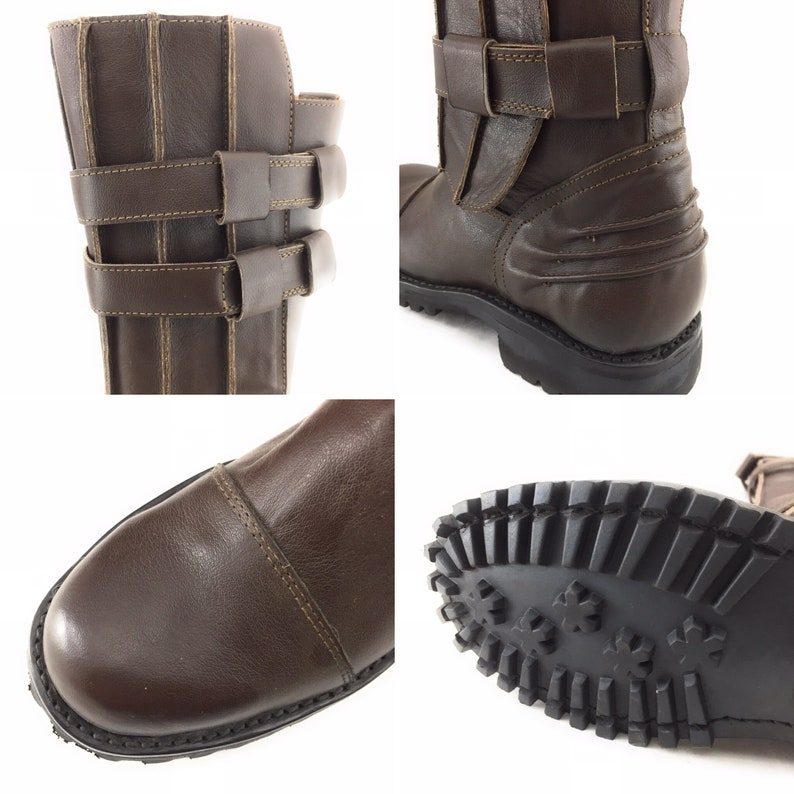Custom Hand Made Star Wars Anakin Skywalker Leather Boots image 3
