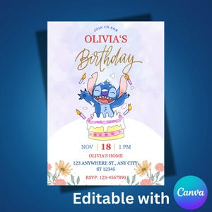 Convite para festa de aniversário com ponto cruz, Flyer de aniversário para crianças, Cartão de aniversário para meninos e meninas, Evite o convite para festa com ponto cruz, Flyer de aniversário, Convite para celular