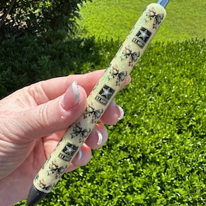 Military glitter pen, handcrafted pen, ink joy pens, paper mate pens, teacher pen