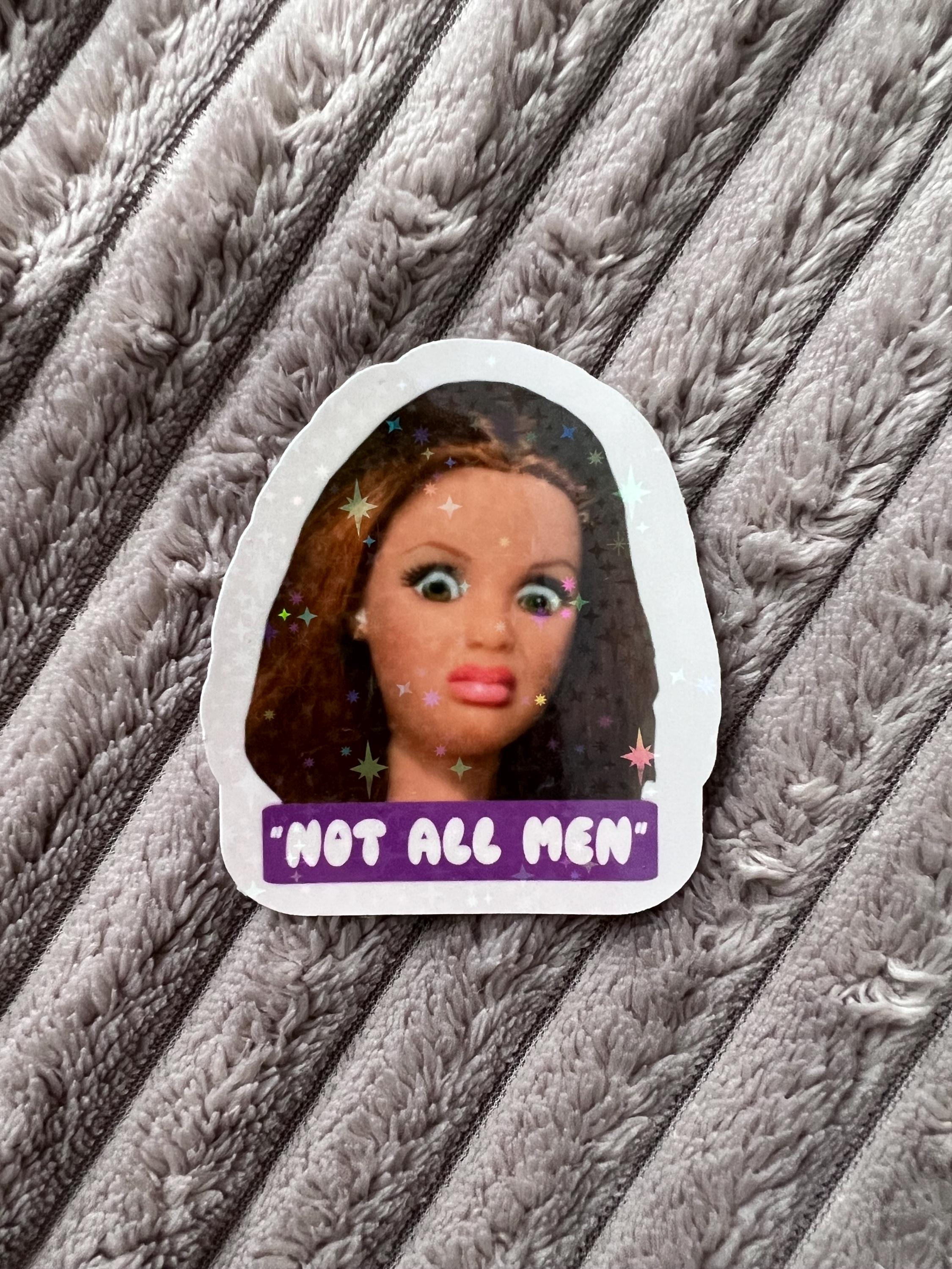 Not All Men Vinyl Sticker Laptop Sticker Glitter Sticker