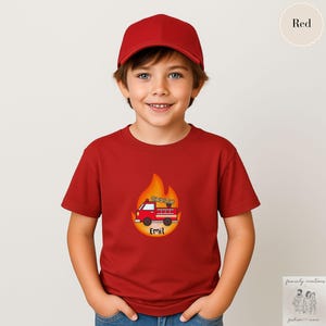 kiga kindergarten geschenk shirt personalisiertes jungen bagger shirt kindergartenstart kleidung einschulungsgeschenk outfit feuerwehr shirt