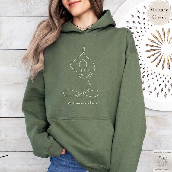 yoga kleidung damen yoga sweatshirt self loving mental health hoodie motivating pilates sweatshirt meditation pullover yoga oberteil hoodie