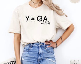 Yogashirt dame spiritueel shirt yoga geschenk Yoga Oberteil Pilates shirt Yogakleding Motiverend T-shirt Self Love Mental Health shirt