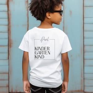 kiga kindergarten geschenk shirt personalisiertes kindergarten shirt kindergartenstart kleidung einschulungsgeschenk outfit jungen mädchen