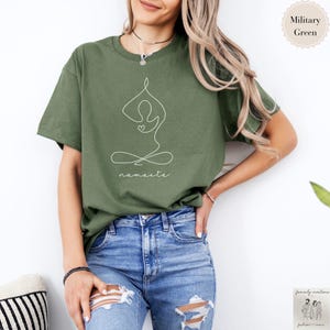Yoga shirt damen spiritual shirt yoga geschenk Yoga Oberteil Pilates Shirt Yogakleidung Motivational T-shirt Self Love Mental Health Shirt