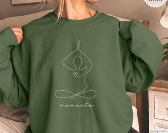 Yoga Sweatshirt, Self Loving Mental Health Pullover