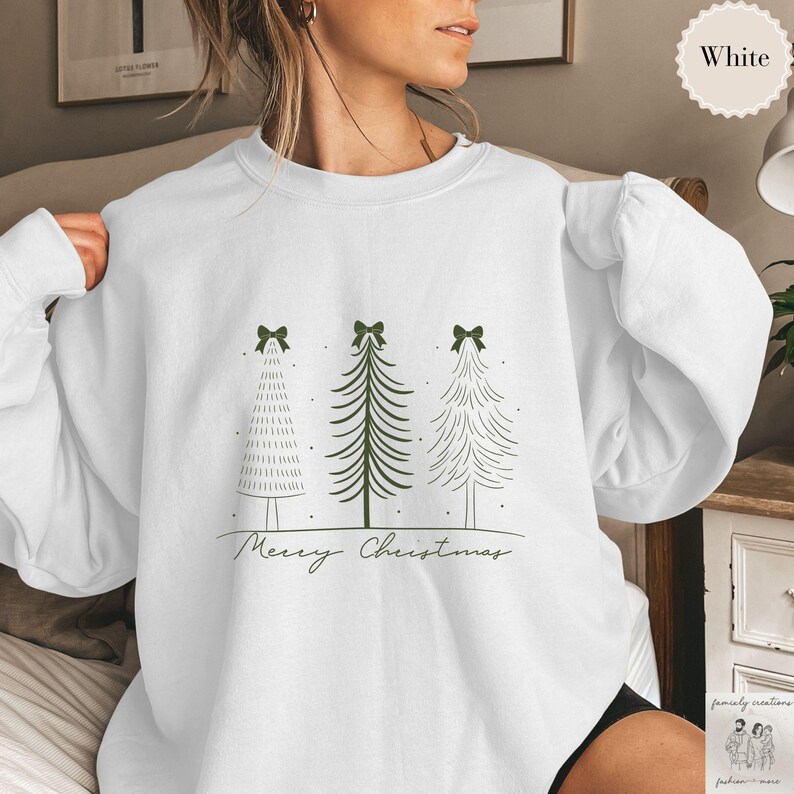 pullover damen weihnachtsbaum schleife
