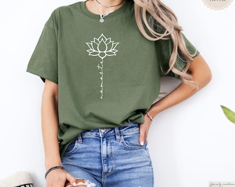 Yoga shirt damen personalisiert spiritual shirt yoga geschenk Yoga Oberteil Pilates Shirt Yogakleidung Motivational Self Love Mental Health