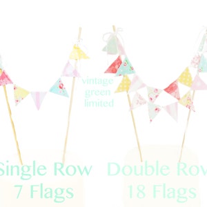 Shabby Chic Fabric Banner, Bunting, Garland Pennant Flags, Pink, Blue, Yellow, Wedding Decor, Photo Prop, Baby Nursery Decor, Birthday Party image 8