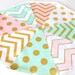Metallic Gold Pink Mint Fabric Banner Bunting Pennant - Etsy