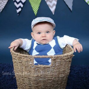 Bunting, Banner, Fabric Pennant Flags, Green, Navy Blue, Grey, Polka Dot, Chevron, Boy Baby Shower, Birthday Garland, Photo Prop, Wedding image 3