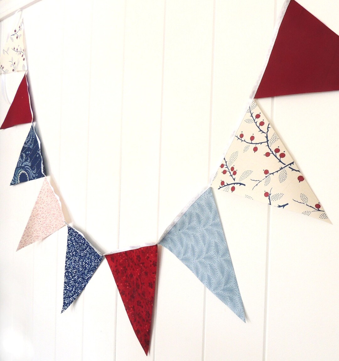 Downton Abbey Fabric Banner Bunting Pennant Flags Wedding Etsy