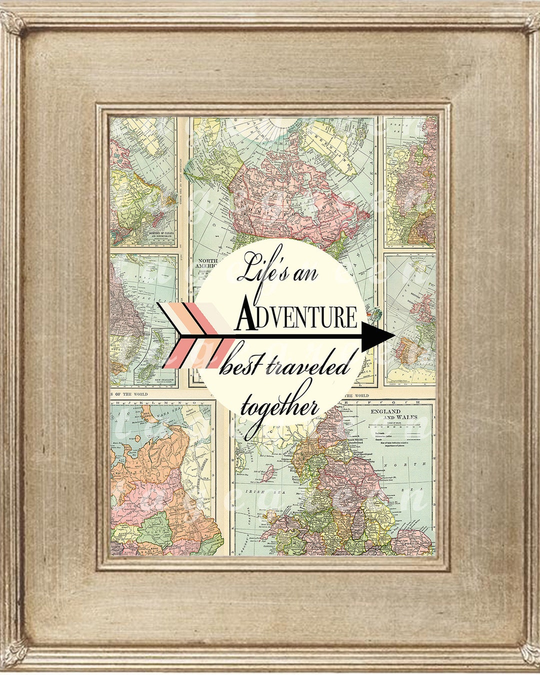 Adventure Printable Quote Wall Art, Arrow, Life's an Adventure Best ...