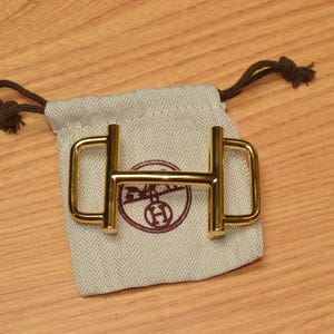 Vintage Hermes Gold Buckle 38MM