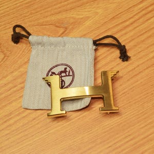 Vintage Hermes Gold Buckle 38MM