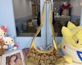 Vintage Coach Metallic Signature Hobo Bag 12233 – Rare Y2K