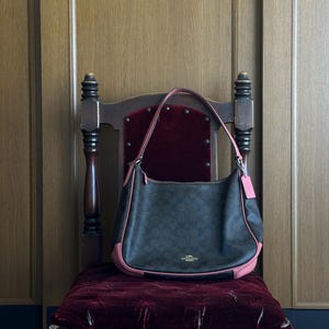 Coach Black Signature Shoulder Bag - Etsy