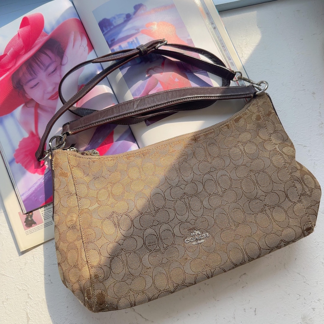 バッグ Coach Suede Hobo Handbag Brown y2k COACH Vintage Y2K Suede