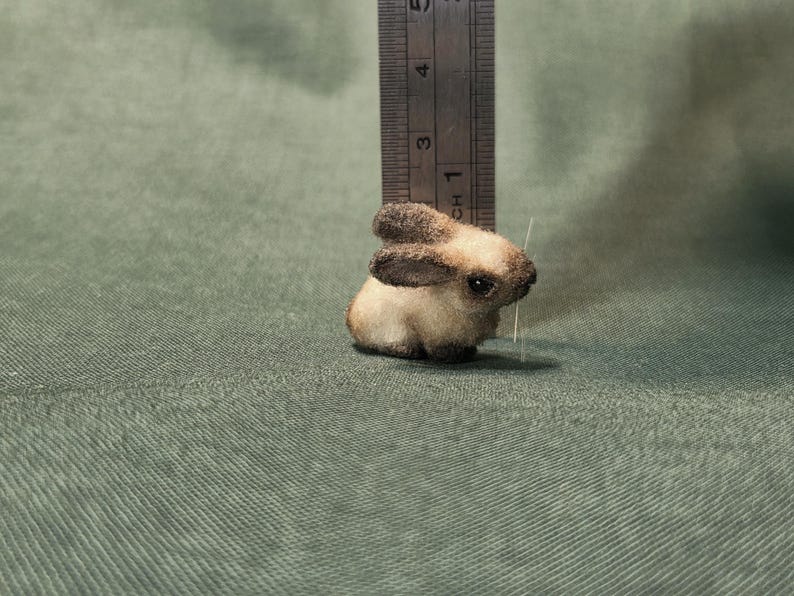 OOAK 1:12 Scale Realistic Miniature Rabbit "Caspar" image 6