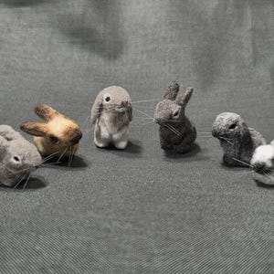 OOAK 1:12 Scale Realistic Miniature Rabbit "Caspar" image 7