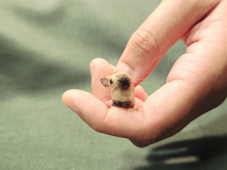 OOAK 1:12 Scale Realistic Miniature Rabbit "Caspar" image 5